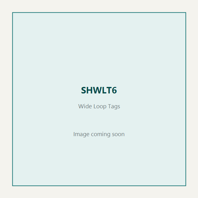 White Wide Loop Tag